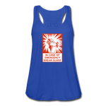 Women's Flowy Tank Top - In Case of Emergency (Bacon) - royal blue