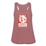 Women's Flowy Tank Top - In Case of Emergency (Bacon) - mauve