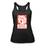 Women’s Racerback Tank - In Case of Emergency (Taco) - heather black