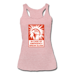 Women’s Racerback Tank - In Case of Emergency (Taco) - heather dusty rose