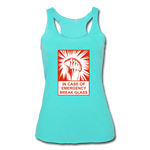 Women’s Racerback Tank - In Case of Emergency (Taco) - turquoise