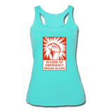 Women’s Racerback Tank - In Case of Emergency (Taco) - turquoise