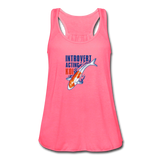 Women's Flowy Tank Top - Introvert Acting Koi - neon pink