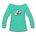 Women's Wideneck Sweatshirt - Make Your Haters Turn Red - teal