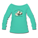 Women's Wideneck Sweatshirt - Make Your Haters Turn Red - teal