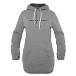 Women's Hoodie Dress - Tacos Are Foreplay (Black Logo) - heather gray