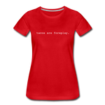 Women’s T-Shirt - Tacos Are Foreplay (White Logo) - red