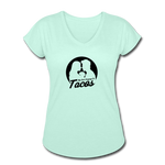 Women's V-Neck T-Shirt - My Love Language Is Tacos - mint