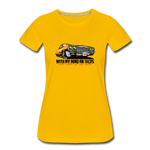 Women’s T-Shirt - My Mind On Tacos - sun yellow