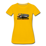 Women’s T-Shirt - My Mind On Tacos - sun yellow