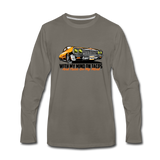 Men's Long Sleeve T-Shirt – My Mind On Tacos - asphalt gray