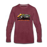 Men's Long Sleeve T-Shirt – My Mind On Tacos - heather burgundy