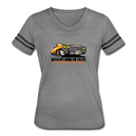 Women's Vintage T-Shirt - My Mind On Tacos - heather gray/charcoal