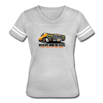 Women's Vintage T-Shirt - My Mind On Tacos - heather gray/white