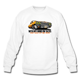 Crewneck Sweatshirt - My Mind On Tacos - white