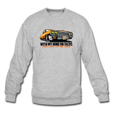 Crewneck Sweatshirt - My Mind On Tacos - heather gray