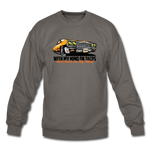 Crewneck Sweatshirt - My Mind On Tacos - asphalt gray