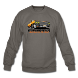 Crewneck Sweatshirt - My Mind On Tacos - asphalt gray