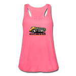 Women's Flowy Tank Top - My Mind On Tacos - neon pink