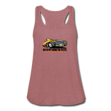 Women's Flowy Tank Top - My Mind On Tacos - mauve