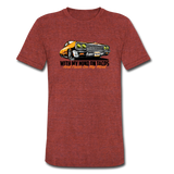 Men's Tri-Blend T-Shirt - My Mind On Tacos - heather cranberry