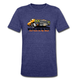 Men's Tri-Blend T-Shirt - My Mind On Tacos - heather indigo