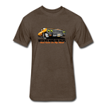 Fitted Men's T-Shirt - My Mind On Tacos - heather espresso