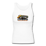 Women's Fitted Tank - My Mind On Tacos - white