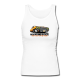 Women's Fitted Tank - My Mind On Tacos - white