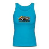 Women's Fitted Tank - My Mind On Tacos - turquoise