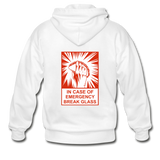 Men's Heavy Blend Zip Hoodie - In Case of Emergency (Taco) - white