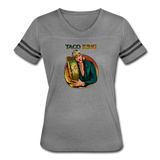 Women’s Vintage Sport T-Shirt - Taco King - heather gray/charcoal