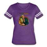 Women’s Vintage Sport T-Shirt - Taco King - vintage purple/white