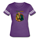 Women’s Vintage Sport T-Shirt - Taco King - vintage purple/white