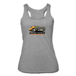 Women’s Racerback Tank - My Mind On Tacos - heather gray