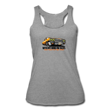 Women’s Racerback Tank - My Mind On Tacos - heather gray