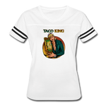 Women’s Vintage Sport T-Shirt - Taco King - white/black