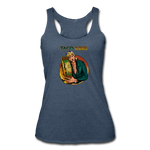 Women’s Racerback Tank - Taco King - heather navy