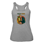 Women’s Racerback Tank - Taco King - heather gray