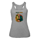 Women’s Racerback Tank - Taco King - heather gray