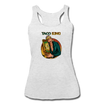 Women’s Racerback Tank - Taco King - heather white