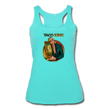 Women’s Racerback Tank - Taco King - turquoise