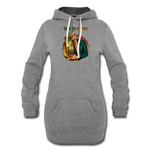 Women's Hoodie Dress - Taco King - heather gray