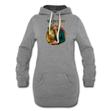 Women's Hoodie Dress - Taco King - heather gray