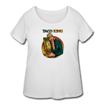 Women’s Curvy T-Shirt - Taco King - white