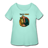 Women’s Curvy T-Shirt - Taco King - mint