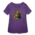 Women’s Curvy T-Shirt - Taco King - heather purple