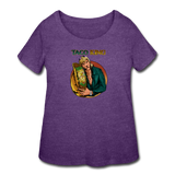 Women’s Curvy T-Shirt - Taco King - heather purple