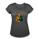 Women's Tri-Blend V-Neck T-Shirt - Taco King - deep heather