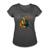 Women's Tri-Blend V-Neck T-Shirt - Taco King - deep heather